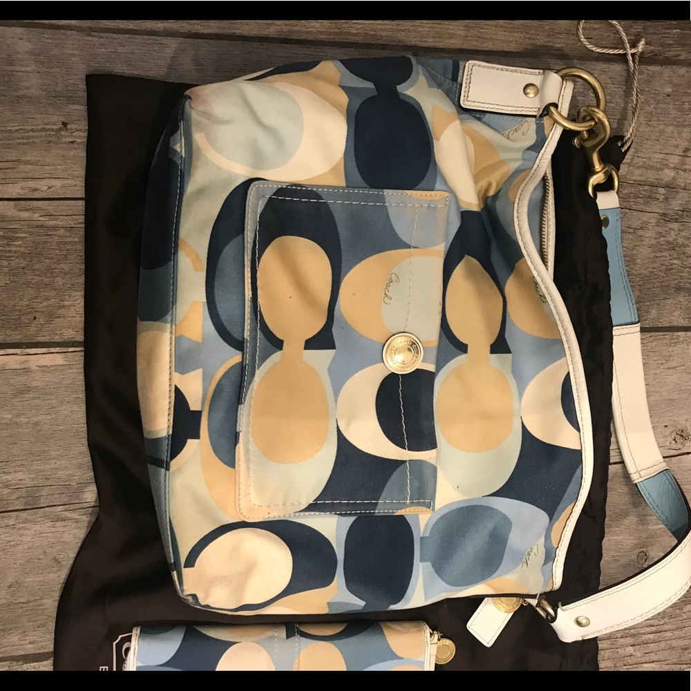 Coach monogram shoulder bag